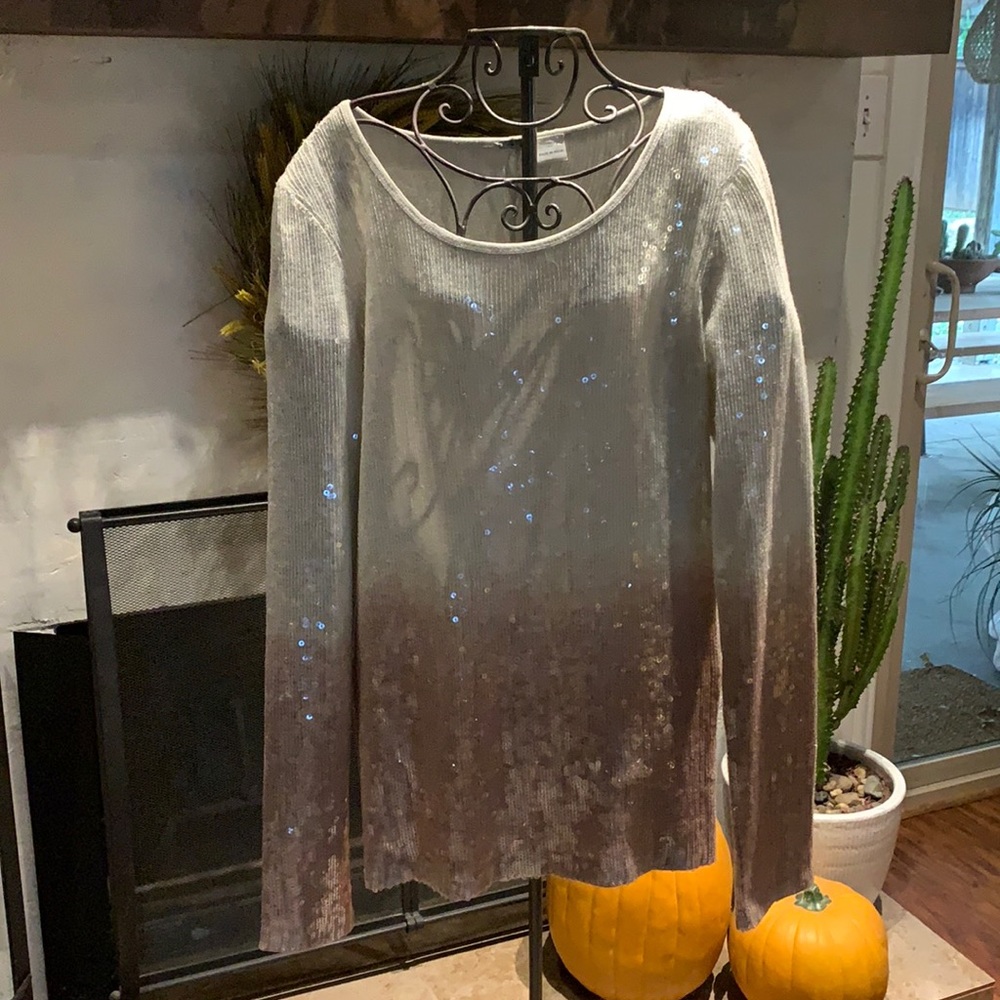 Chan Luu ombré sequin shirt